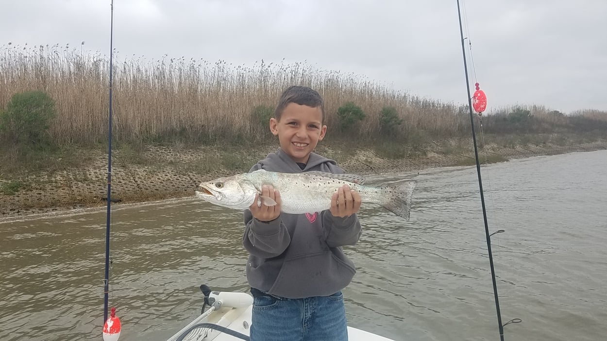Young boy redfish